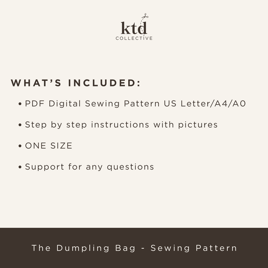 The Dumpling Bag Sewing Pattern