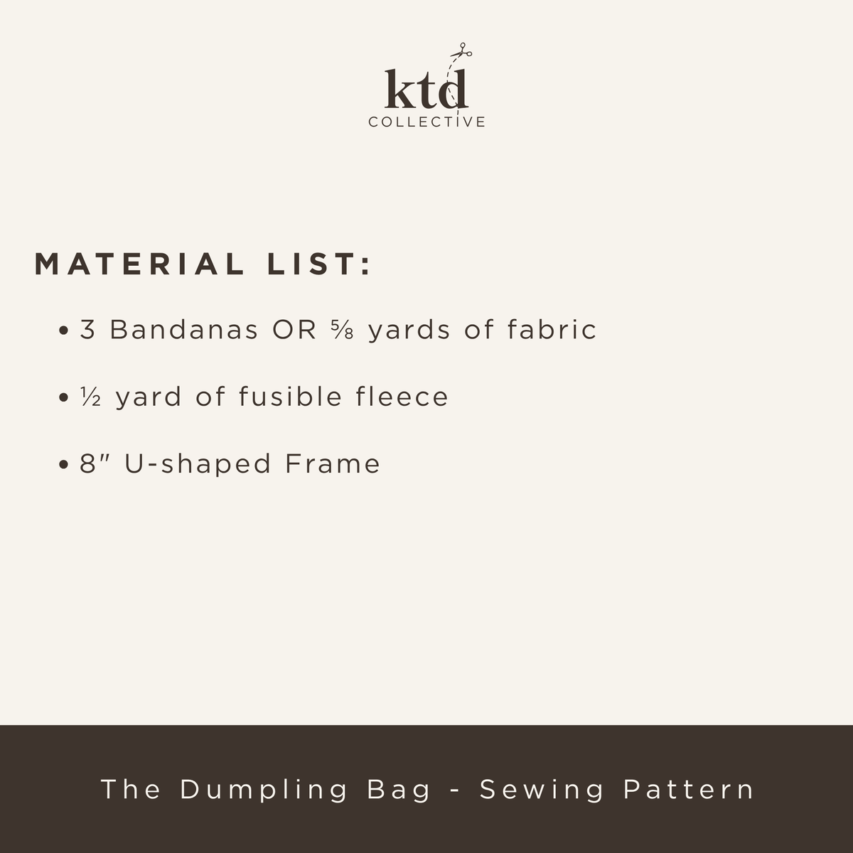 The Dumpling Bag Sewing Pattern