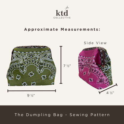 The Dumpling Bag Sewing Pattern
